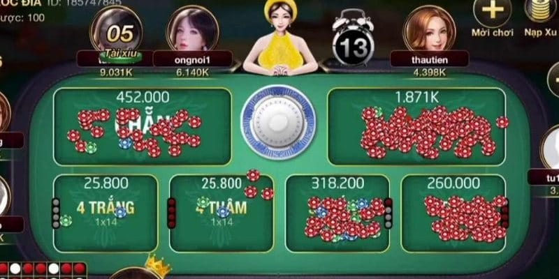 Người chơi chỉ cần đăng nhập và chọn phòng có mức cược phù hợp