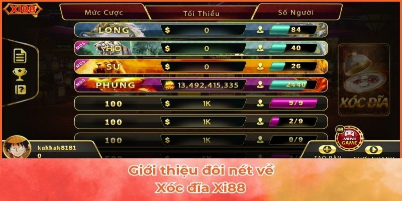 Định nghĩa và sức hút của xóc đĩa XI88