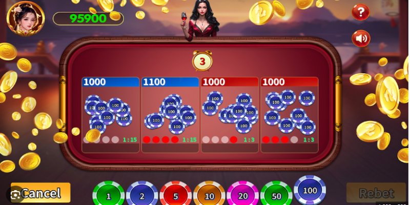 Minh họa các cửa cược phổ biến trong xóc đĩa Kclub